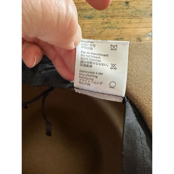 Womens Brown Wool hat one size sun hat summer - Picture 6 of 6